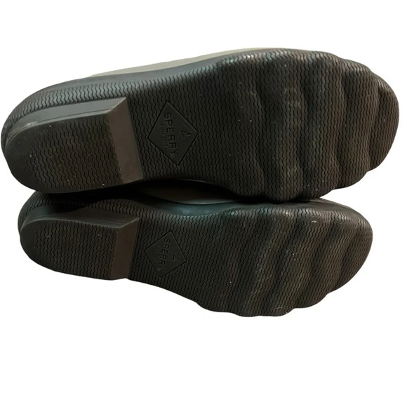 Sperry Syren Strait Oat Winter Bone Lace Up Boots snow rain faux fur pull on 8.5 - Picture 6 of 12